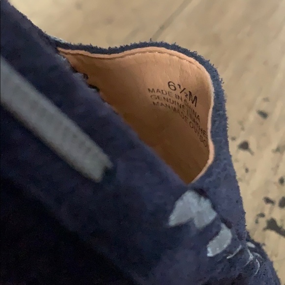 TALBOTS Indigo Blue Everson Novelty Mocassins - Picture 11 of 12